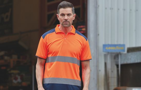 Yoko orange fluo polo